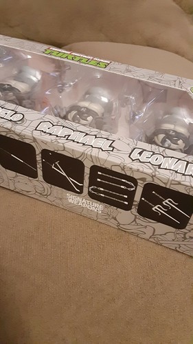 Tmnt Herocross Hybrid Metal Black & White Set SDCC 2016 die-cast Ninja Turtles - Picture 4 of 8