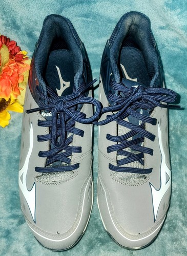 Mizuno Advanced Swagger 2 niedrige Baseball 9 Spike Stollen Herren 12,5 blau graue Schuhe - Bild 5 von 11