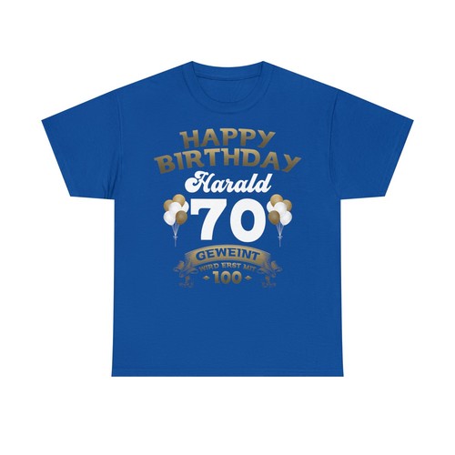70. Geburtstag Mann Frau Geschenk Personalisiert Wunschname T-Shirt Vintage 1954 - Bild 10 von 22