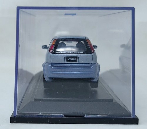 EBBRO 1:43 HONDA FCX FUEL CELL POWER CAR LIGHT BLUE 451 JDM - Picture 4 of 5