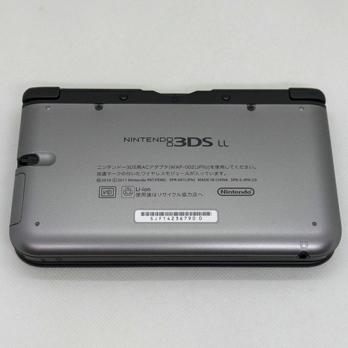 Nintendo 3DS XL LL Super Mario Silver Limited Handheld Console Tested Japan F/S - Picture 10 of 17