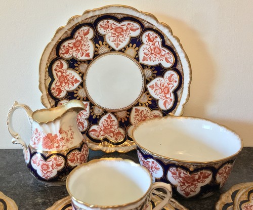 21 piece pre SHELLEY WILEMAN china FOLEY TEASET for 6 in IMARI 7019 pattern - Picture 8 of 9