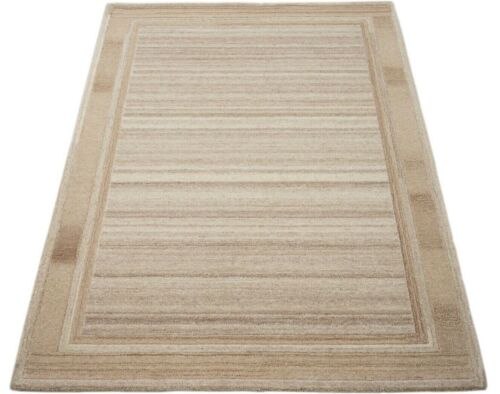 Beige 160x230 cm Carpet 100% Wool Brown Oriental Handtufted HT184