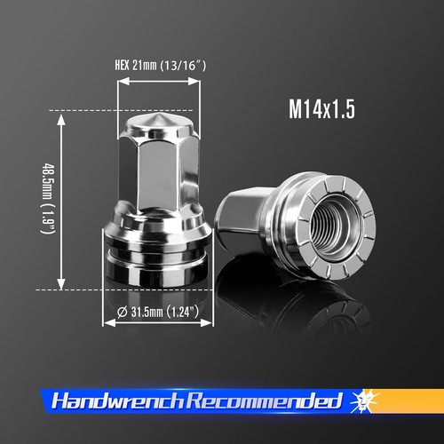 DYNOFIT 14mmx1.5 OEM/Stock Lug Nuts Compatible with 2017-2022 Ford F-250 & F-350 - Picture 3 of 9