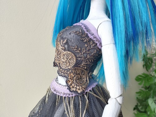 Super Dollfie Puppenkleid Set, Spitzenrock und Top Maßstab 1:3 BJD SD Puppenoutfit Tu - Bild 5 von 11