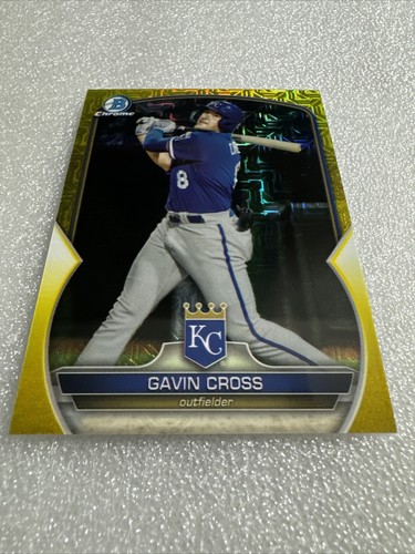 2023 Bowman Chrome Mega Prospect•Yellow Refractors•BCP160 Gavin Cross-OF- 36/75