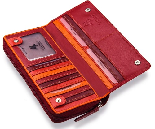 Cartera Damas Cuero Suave X Grande Multicolor Diseñador Calidad Visconti Nueva RB55 - Imagen 13 de 13