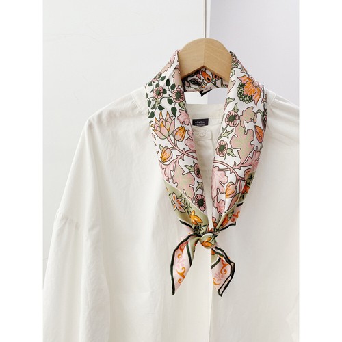 New Boutique 14 Momme Twill Silk Scarf Necktie Hairband Print Square Scarf 68cm' - Bild 2 von 9