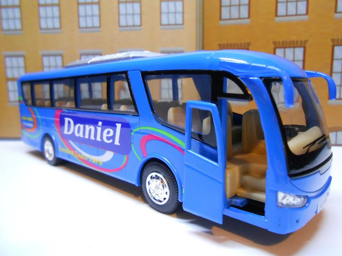 TOY BUS COACH PERSONALISED ANY NAME MODEL BOY GIRL DAD MOM