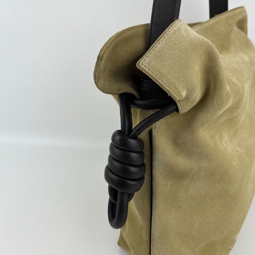 Loewe Flamenco shoulder bag, beige suede, vintage, for women Auth used 2506SM - Picture 3 of 9