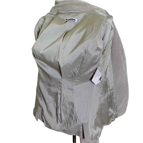 Jil Sander Corduroy Gray Blazer Jacket 34 = 2/4US Lined w/ Pockets Double Button - Picture 5 of 8