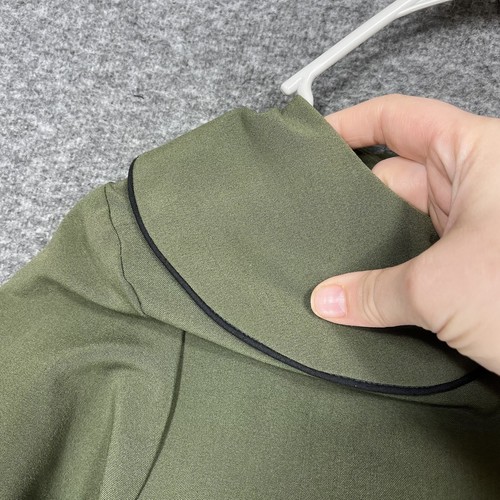 Rock Steady Vintage Inspired Army Green NWT Women’s Large Half Sleeve Collared - Picture 16 of 17