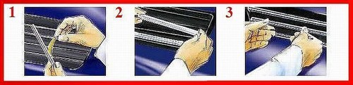 1998-2005 MERCEDES ML W163 CHROME TRIM FOR GRILL GRILLE 98 99 00 01 02 03 04 05 - Bild 2 von 6