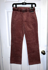 NWT ART CLASS Baggy Girls High Rise Corduroy Pants Blush Brown Sz L 10-12 