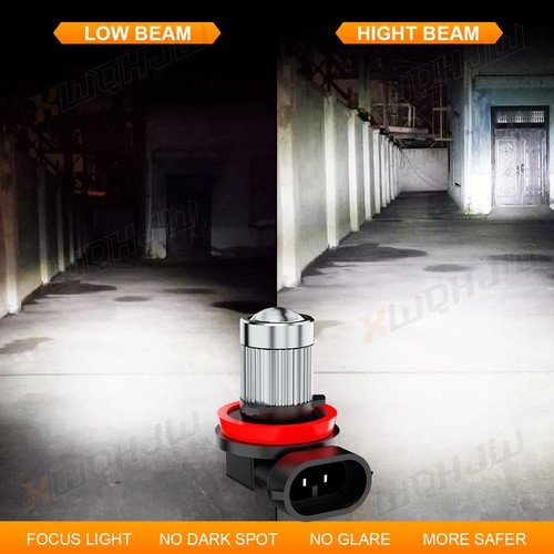 2x 6500K White H11 LED Fog/Driving Light Bulbs Lamps High Power Combo Kit - Picture 7 of 12