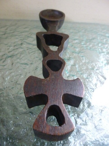 Vintage Hand Carved Wooden Welsh Love Spoon - Picture 3 of 6