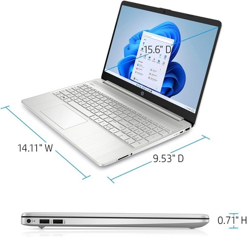 HP 15-DY5033DX 15.6" FHD Intel i3-1215U 8GB RAM DDR4 256GB SSD W11H Laptop - Picture 5 of 6