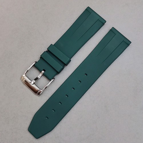 Premium FKM Rubber Fluororubber Watch Band Strap Bracelet 18 19 20 21 22 23 24MM - Picture 14 of 18