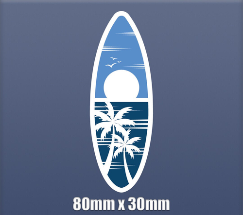 Surfing Sticker Board Surfer Self Adhesive Vinyl x 2 S122 Beach sea wave sun - Picture 2 of 12