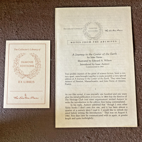 Easton Press JOURNEY TO CENTER OF EARTH Verne I Collector's "Famous Edition" '66 - Picture 2 of 9