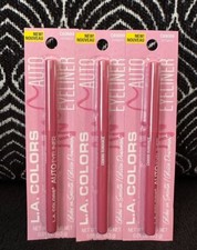 3pk LA COLORS PINK ROMANCE C69089 CREAMY CRAYON TWIST-UP EYELINER OR LIP LINER