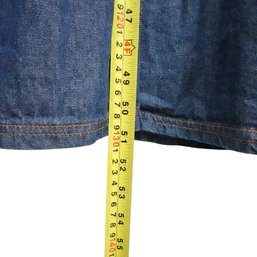 Vintage 90s TOGETHER! Denim Maxi Dress Plus Size Retro Button Down Long Dress - Picture 9 of 10