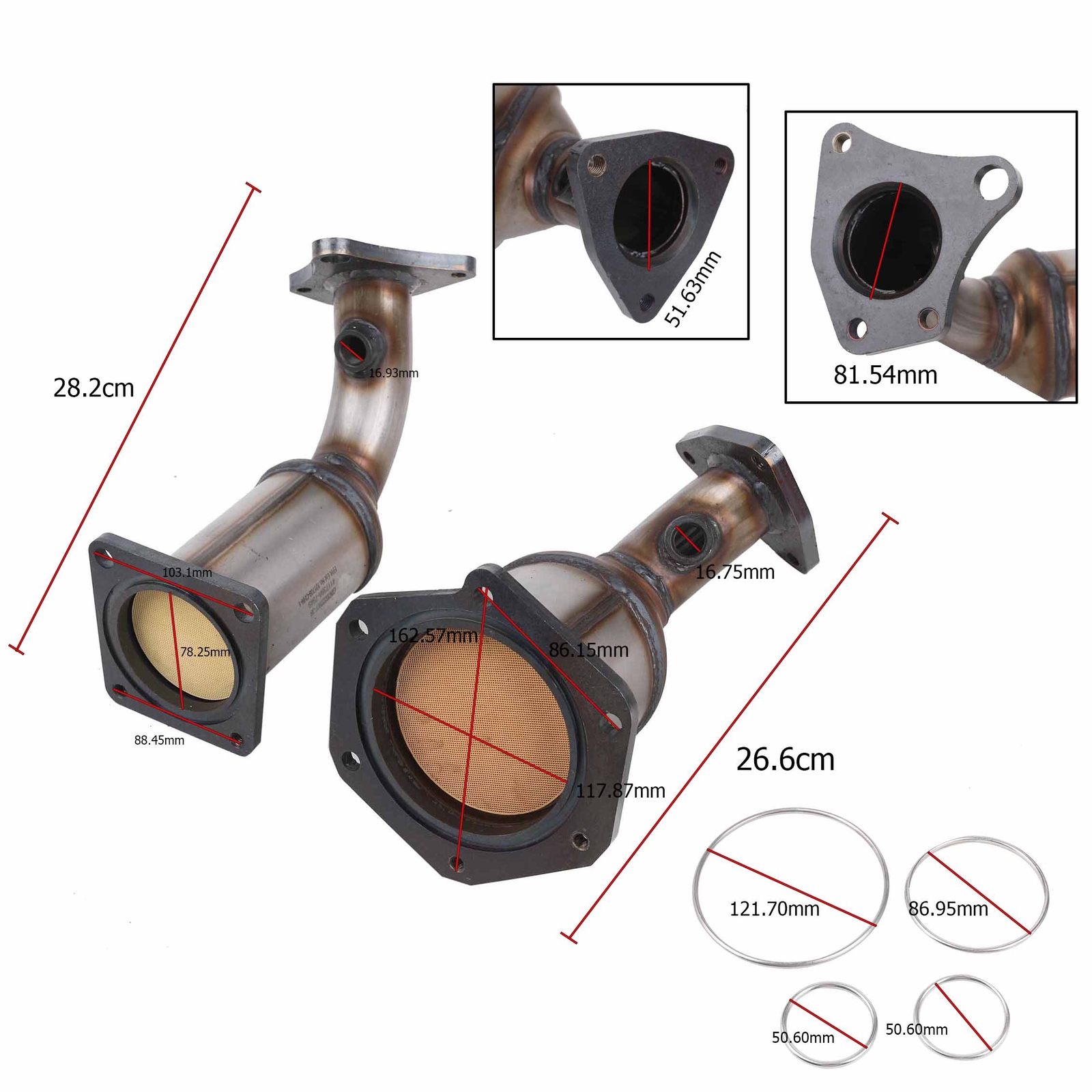 佛法 Infiniti JX35 2013 Bank 1 Catalytic Converter , FIREWALL