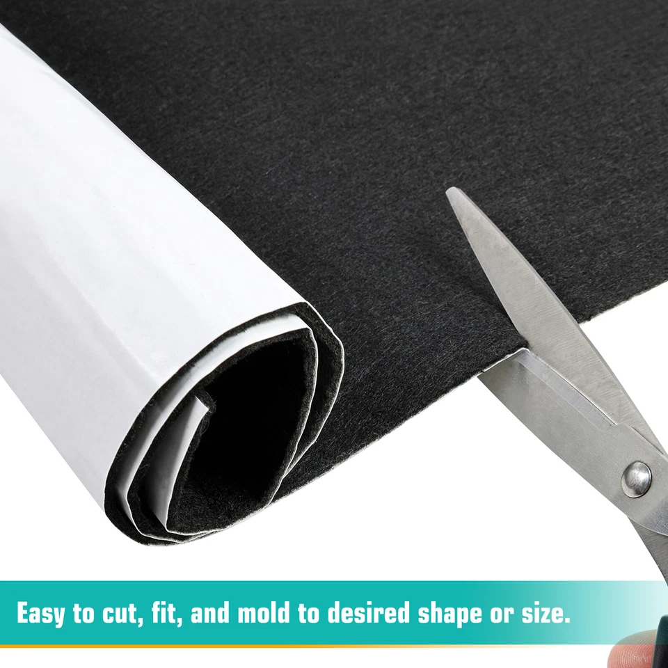 Roll Adhesive Felt Car Ute Trunk Carpet Lining Cabinet Drawer Liner Easy Install - image 3 of 4