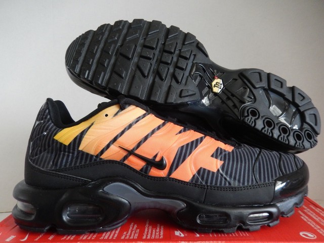 nike air max plus tn se black total orange