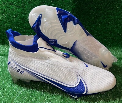 Nike Vapor Edge Elite 360 P White Royal Blue Football Cleats  display picture 2