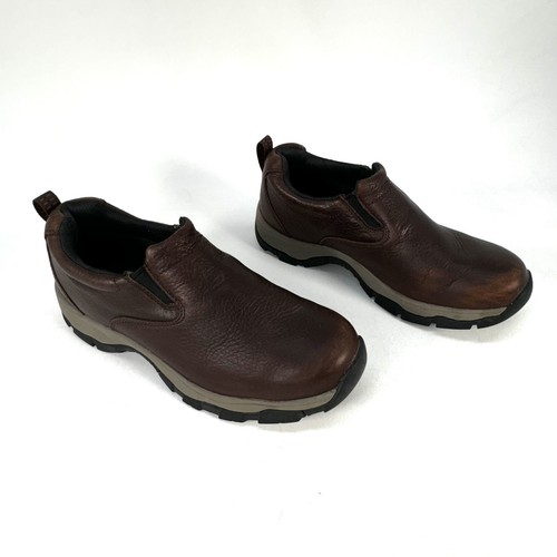 LL Bean TEK 2.5 Hiking-Trail-Camp Mocs Womens Size 8.5M Brown Leather Vibram - Picture 6 of 11
