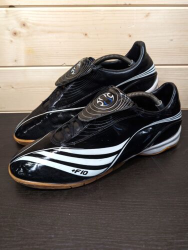 Adidas +F10.7 TRX Mens UK 11 EU 46 Black White Indoor Astro Trainers 2007 Y2K