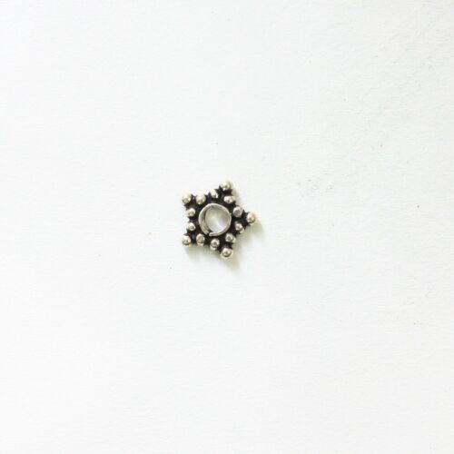 Cuentas espaciadoras margaritas en plata esterlina 8 mm y 14 mm, espaciadores plata Bali. - Imagen 8 de 10