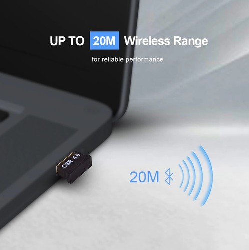 Wireless Bluetooth USB 4.0 CSR Dongle Adapter Receiver for PC Windows 7 8 10 - Picture 4 of 10