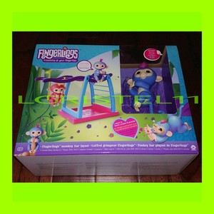 fingerlings monkey bar & swing playset
