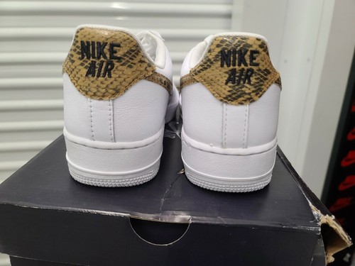 Ds Size 9 " Ivory Snake " Nike Air Force 1 Low Retro 2019 - Picture 5 of 8