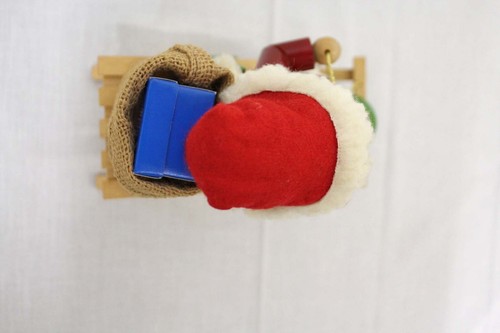 Vintage Steinbach Germany "Weihnachtsmann auf Schlitten" Rolling Smoker Spieluhr FUNKTIONIERT - Bild 11 von 19