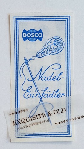 Dosco Needle Threader Instruction Manual Advertising Sewing Ephemera Vintage Deco Old - Picture 1 of 2