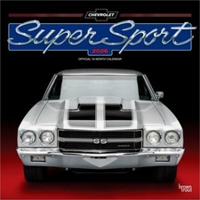 Chevy Super Sport OFFICIAL | 2026 12x24" Square Wall Calendar | Plastic-Free