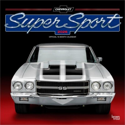 Chevy Super Sport OFFICIAL | 2026 12x24'' Square Wall Calendar | Plastic-Free