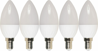 5Er Set Led Kerzenlampe Mcshine, E14, 7W, 520Lm, 160°, 4000K,Neutralweiß,Dimmbar