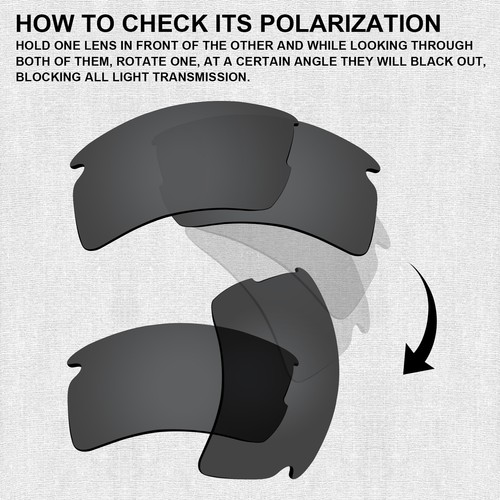 Lente de repuesto polarizada Hawkry para gafas de sol Oakley Quarter Jacket - Múltiples - Imagen 7 de 35
