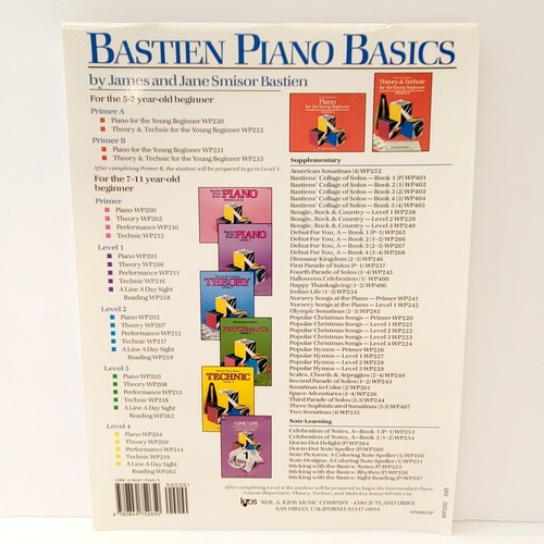 Brand New Bastien Piano Basics Primer Level Book Lot Of 5 Review & Certificate - Picture 3 of 10