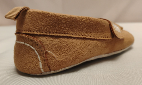 Baby GAP 6-12m Tan Khaki Suede Infant Penny Loafers Loafer Slip On Shoes EUC - Picture 7 of 9