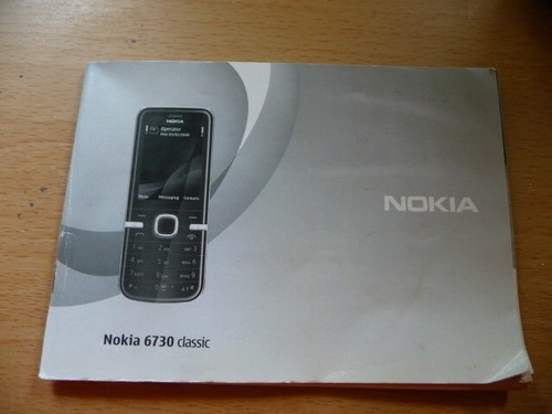 ORIGINAL MANUAL FOR NOKIA 6730 CLASSIC - 第 1/3 張圖片