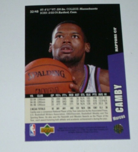 Upper Deck Folz Mini Card Basketball 1997 Marcus Camby Rapors NBA #32 Rare Card - Picture 2 of 2