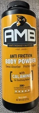 AMB Anti-Friction Body Powder - with Calamine - Sweat Absorber - 8 oz