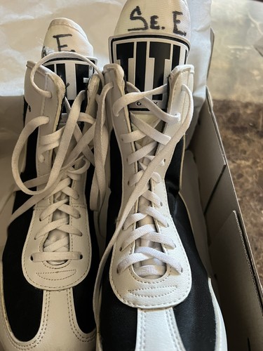*KIDS TITLE Boxing Speed Flex Encore High Top Boxing Shoes Boot White U.S Size 1 - Picture 6 of 12
