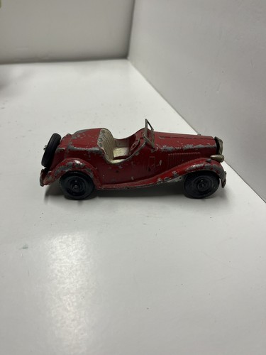 Vintage 1950's Hubley Kiddie 432, 5.5" Roadster Red Pressed Steel - Made In USA - Picture 4 of 6