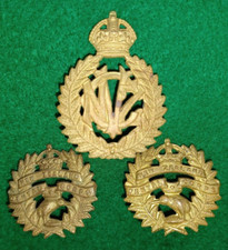 New Zealand Veterinary Corps Cap / Hat and Collars set of (3) Badges